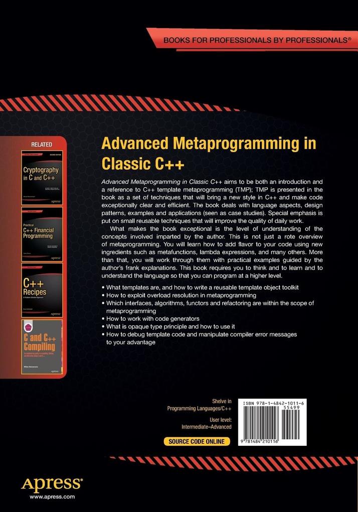 Weitere Ansicht: Advanced Metaprogramming in Classic C++ | Davide Di Gennaro