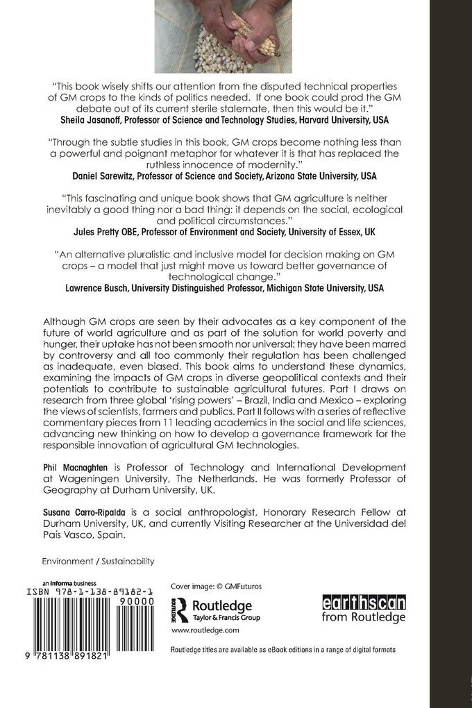 Weitere Ansicht: Governing Agricultural Sustainability