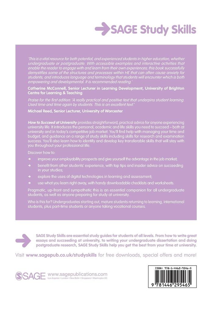 Weitere Ansicht: How to Succeed at University | Bob Smale, Julie Fowlie