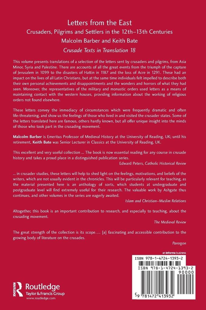 Weitere Ansicht: Letters from the East | Malcolm Barber, Keith Bate