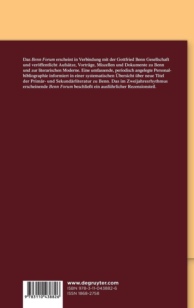 Weitere Ansicht: 2014/2015 | Gottfried-Benn-Gesellschaft