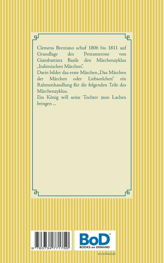 Weitere Ansicht: Italienische Märchen | Clemens Brentano