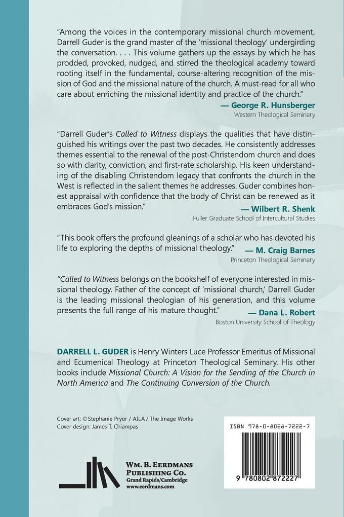 Weitere Ansicht: Called to Witness | Darrell L. Guder
