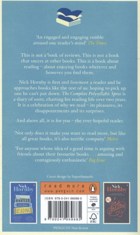 Weitere Ansicht: The Complete Polysyllabic Spree | Nick Hornby