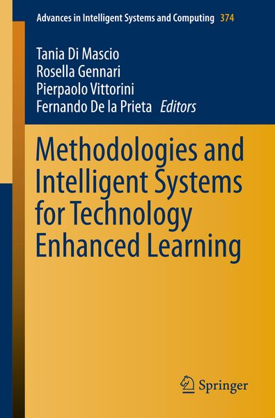 Produktbild: Methodologies and Intelligent Systems for Technology Enhanced Learning