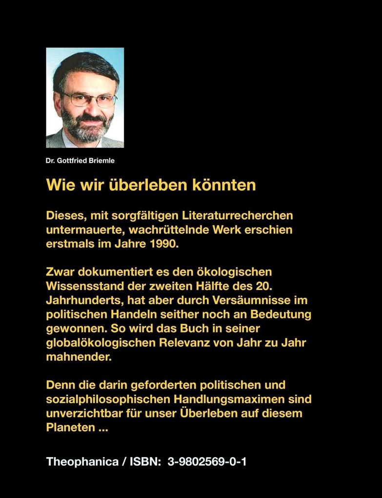 Weitere Ansicht: Wie wir überleben könnten | Gottfried Briemle