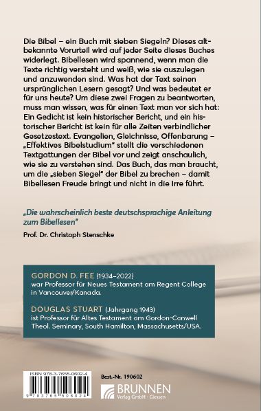 Weitere Ansicht: Effektives Bibelstudium | Gordon D. Fee, Douglas Stuart