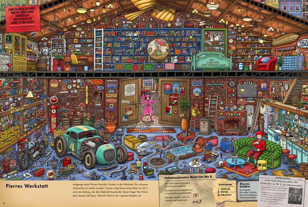 Weitere Ansicht: Pierre, der Irrgarten-Detektiv | Hiro Kamigaki, Chihiro Maruyama, Ic4design