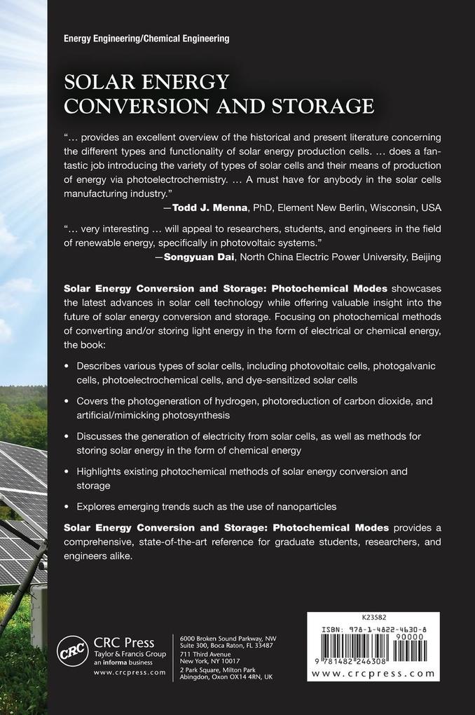 Weitere Ansicht: Solar Energy Conversion and Storage