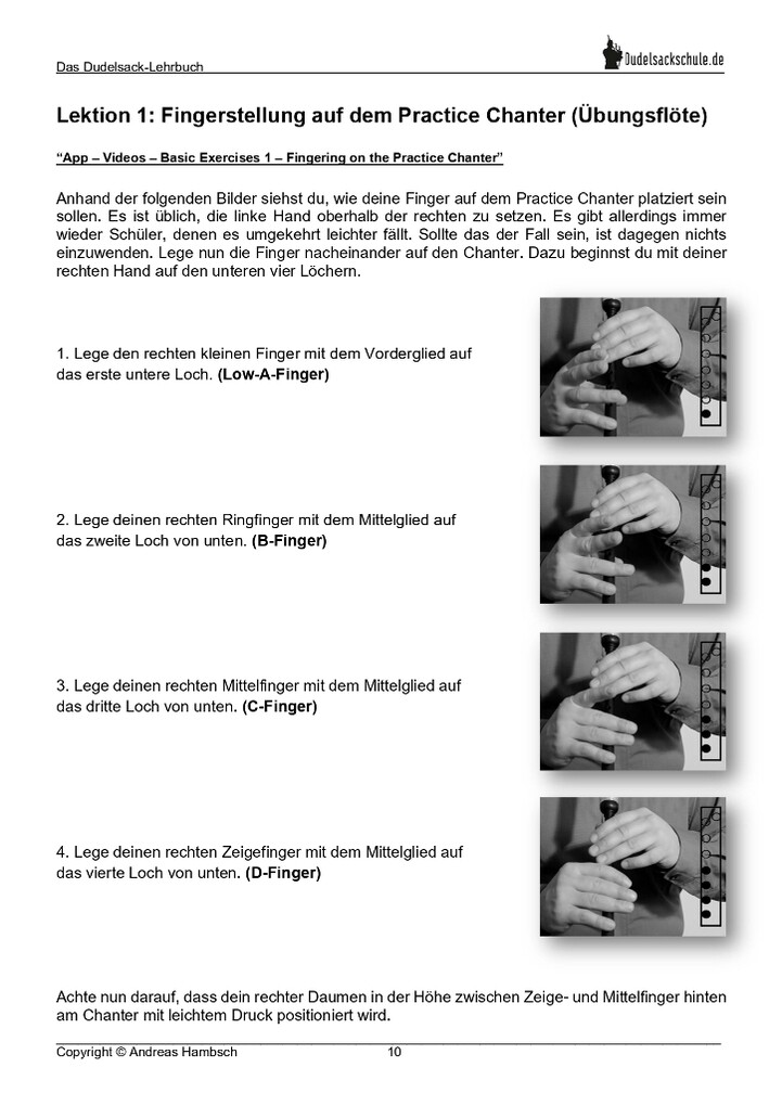 Weitere Ansicht: Das Dudelsack-Lehrbuch inkl. App-Kooperation | Andreas Hambsch