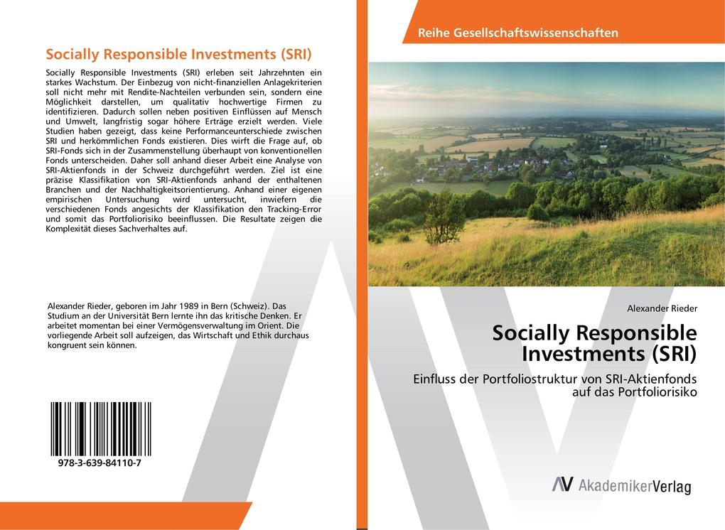 Produktbild: Socially Responsible Investments (SRI) | Alexander Rieder