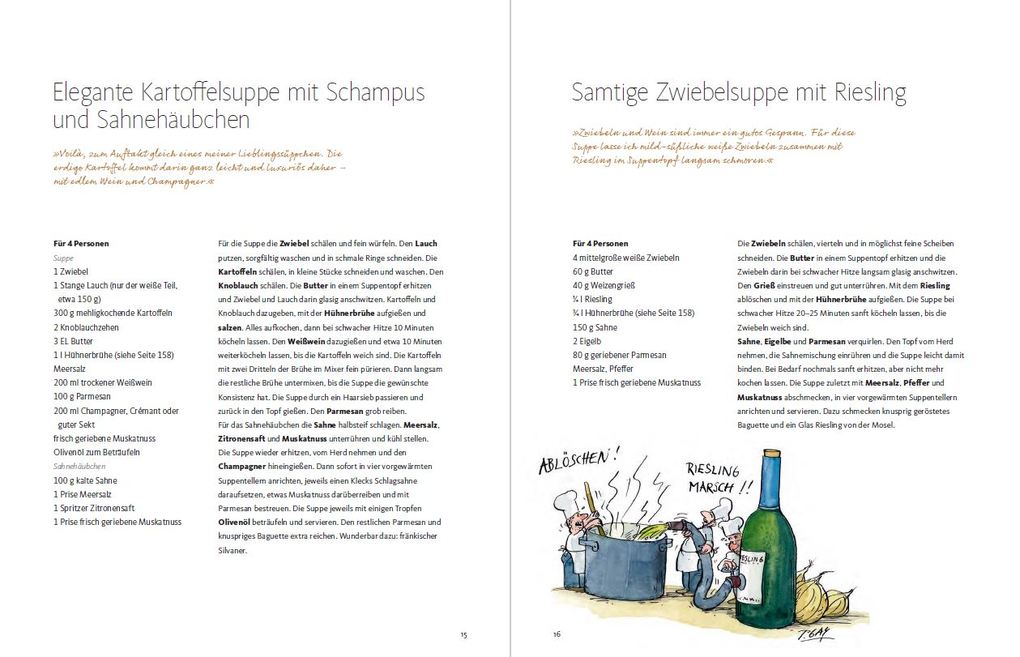 Weitere Ansicht: Wein muss rein! | Léa Linster, Peter Gaymann