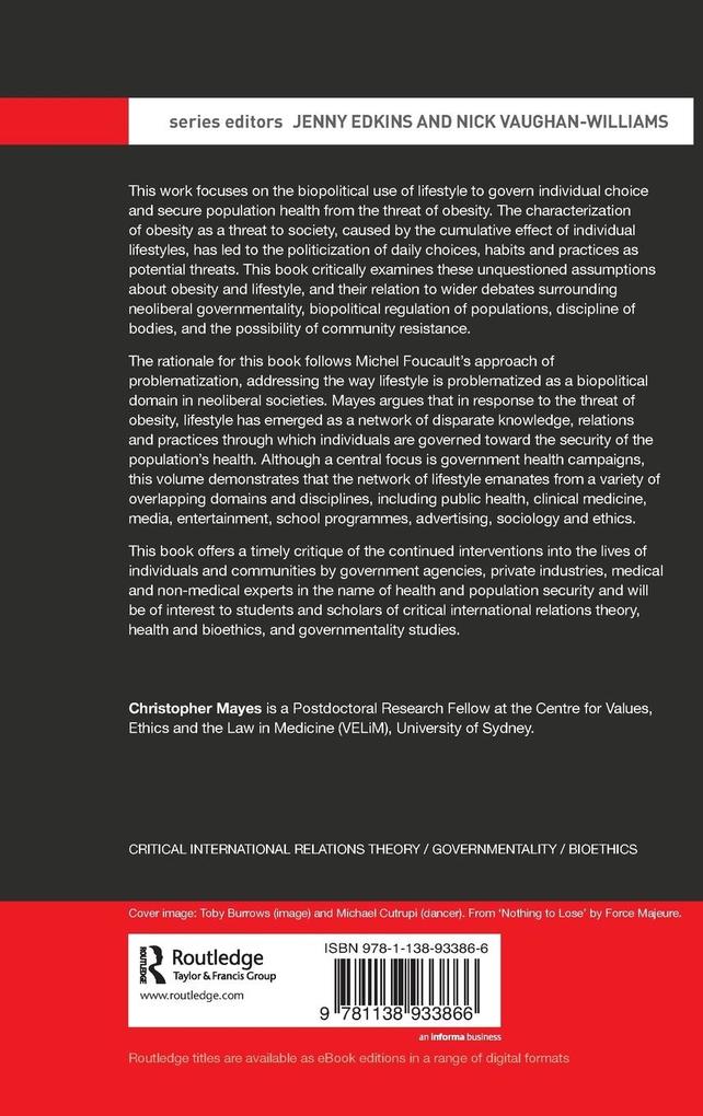 Weitere Ansicht: The Biopolitics of Lifestyle | Christopher Mayes