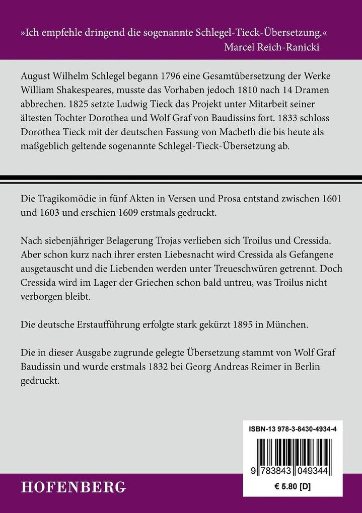 Weitere Ansicht: Troilus und Cressida | William Shakespeare