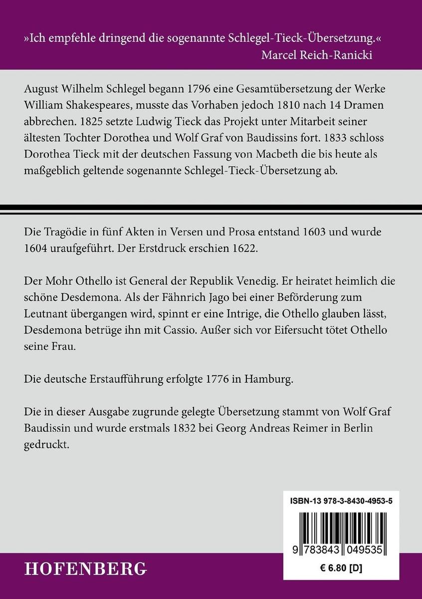 Weitere Ansicht: Othello | William Shakespeare