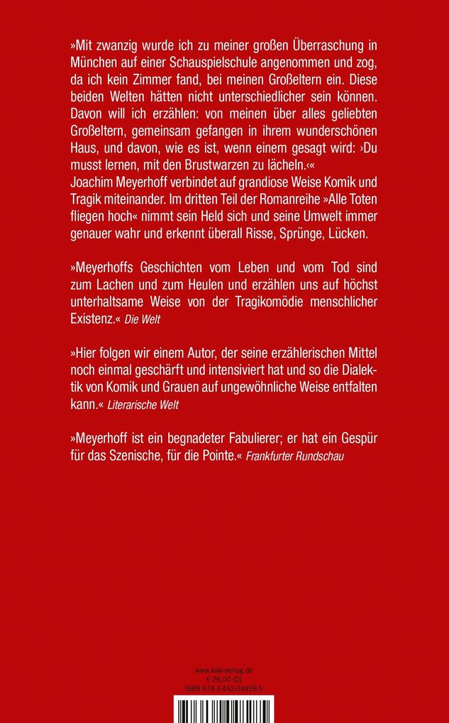 Weitere Ansicht: Ach, diese Lücke, diese entsetzliche Lücke | Joachim Meyerhoff