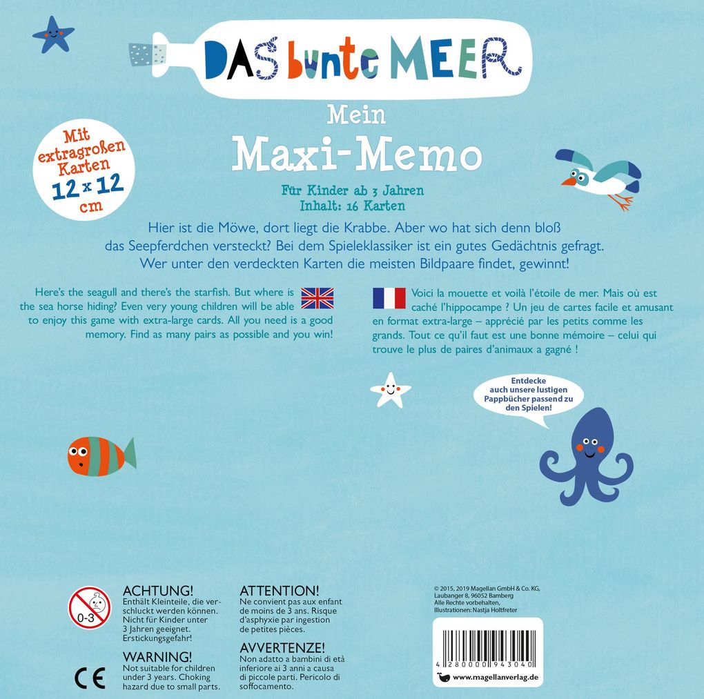 Weitere Ansicht: Das bunte Meer - Mein Maxi-Memo | Nastja Holtfreter