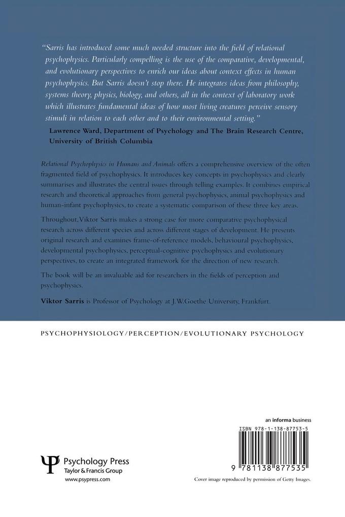 Weitere Ansicht: Relational Psychophysics in Humans and Animals | Viktor Sarris