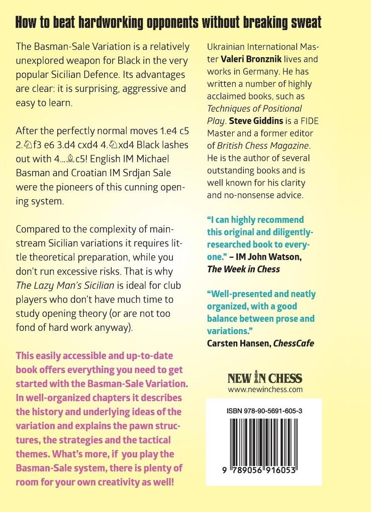 Weitere Ansicht: The Lazy Man's Sicilian | Valeri Bronznik, Steve Giddins