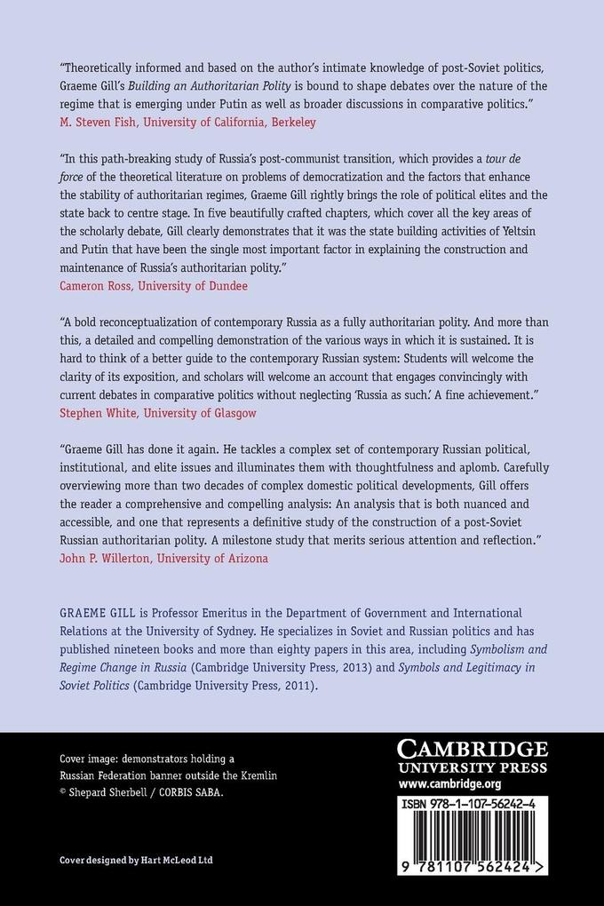 Weitere Ansicht: Building an Authoritarian Polity | Graeme Gill