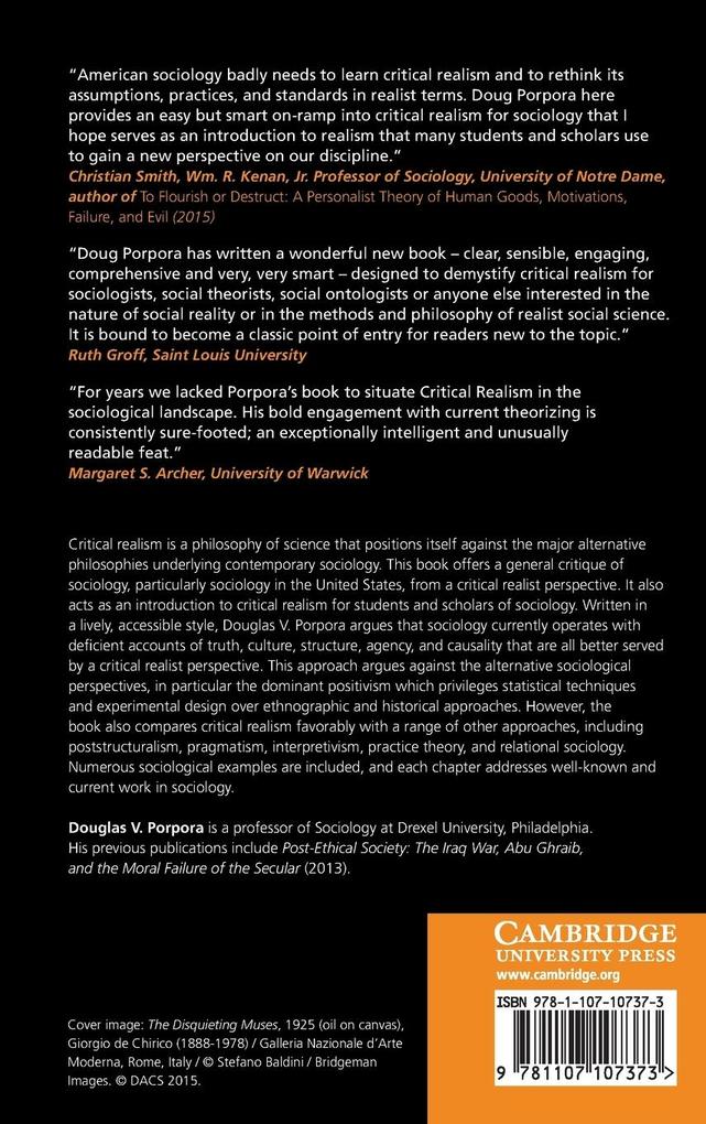 Weitere Ansicht: Reconstructing Sociology | Douglas V Porpora