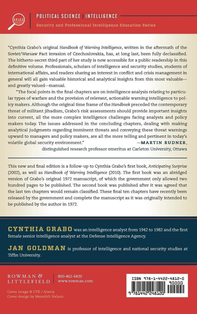 Weitere Ansicht: Handbook of Warning Intelligence | Cynthia Grabo