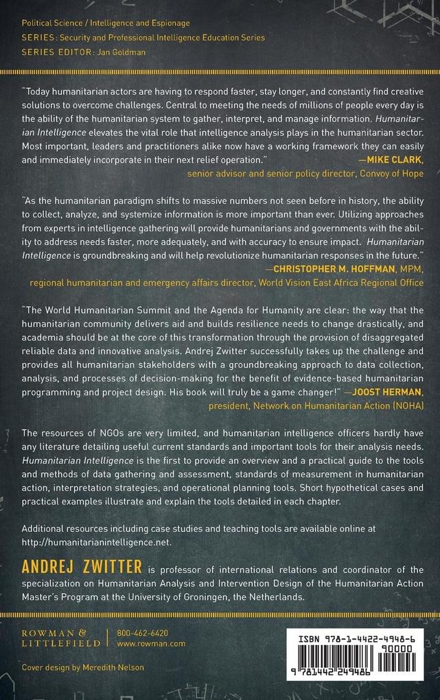 Weitere Ansicht: Humanitarian Intelligence | Andrej Zwitter