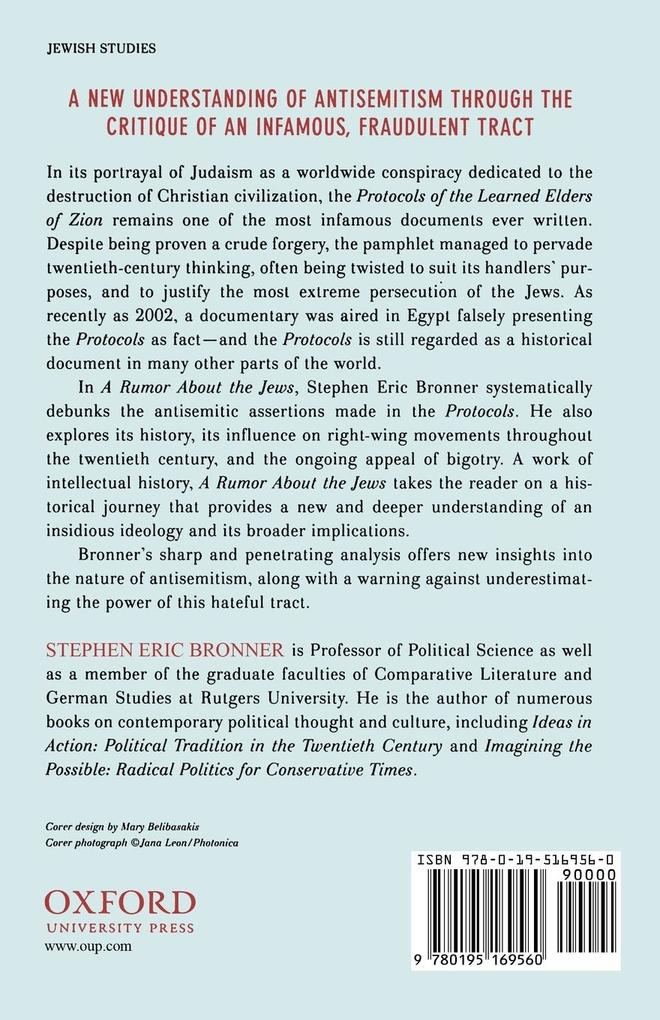 Weitere Ansicht: A Rumor about the Jews | Stephen Eric Bronner