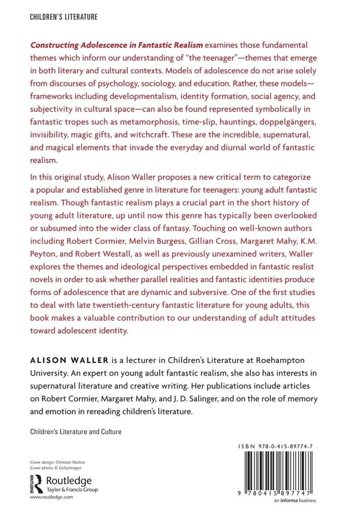 Weitere Ansicht: Constructing Adolescence in Fantastic Realism | Alison Waller
