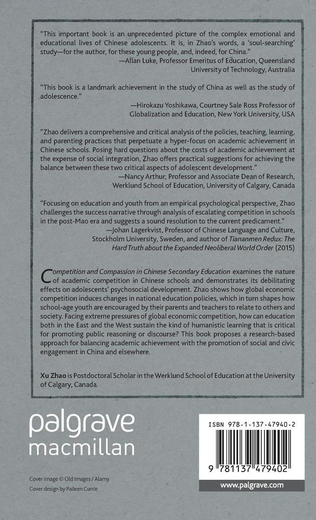 Weitere Ansicht: Competition and Compassion in Chinese Secondary Education | Xu Zhao
