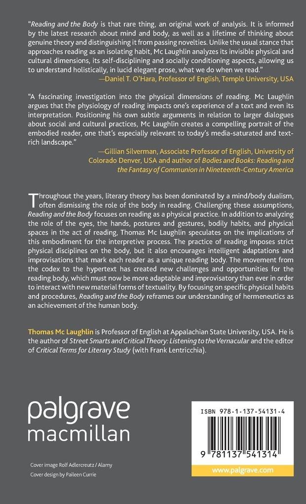 Weitere Ansicht: Reading and the Body | Thomas Mc Laughlin