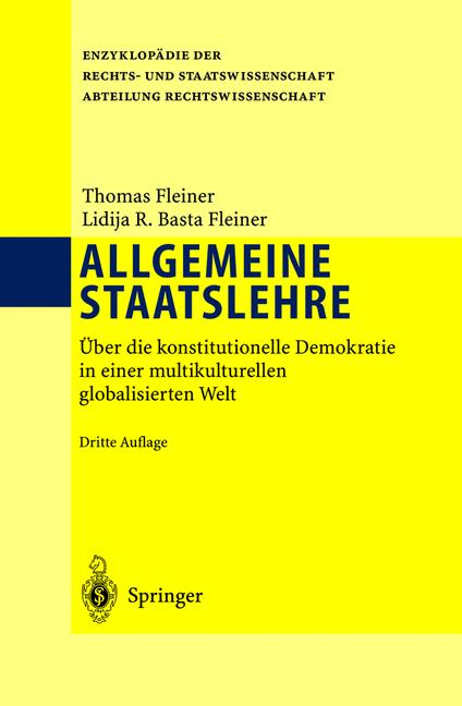Weitere Ansicht: Allgemeine Staatslehre | Thomas Fleiner, Lidija Basta Fleiner