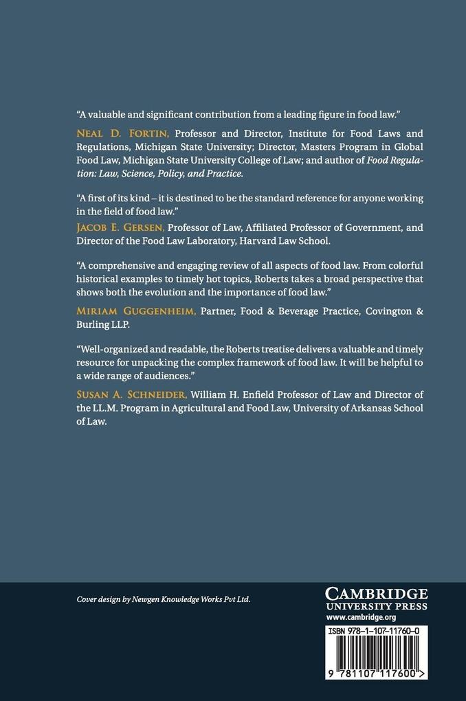 Weitere Ansicht: Food Law in the United States | Michael T. Roberts