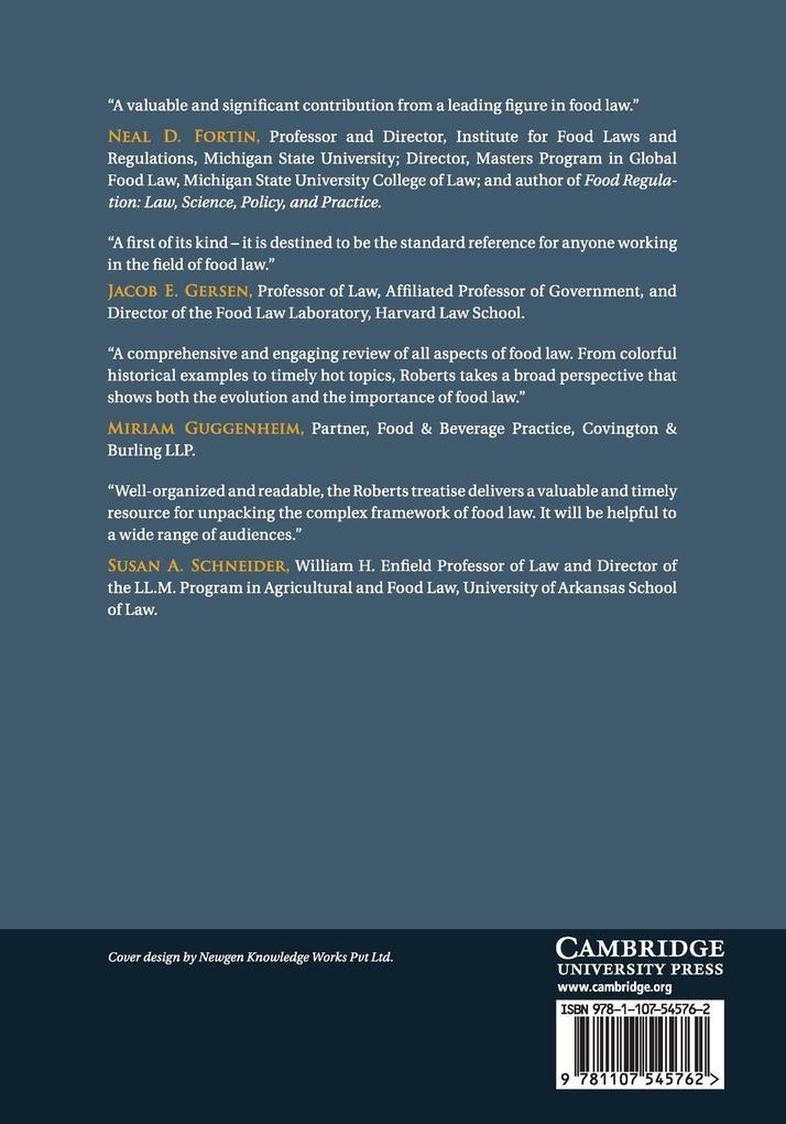 Weitere Ansicht: Food Law in the United States | Michael T. Roberts
