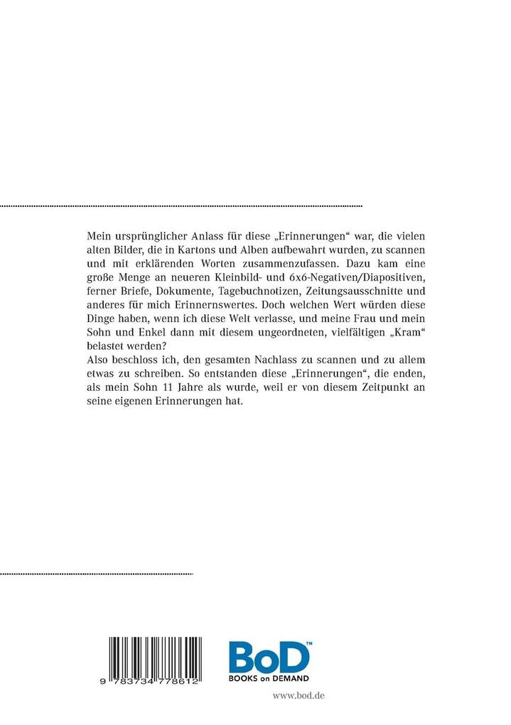 Weitere Ansicht: Erinnerungen Peter Hahn | Peter Hahn
