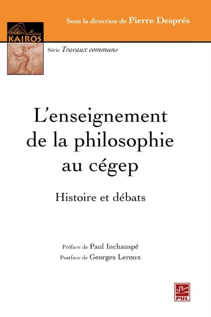 L'enseignement de la philosophie au cegep als eBook pdf
