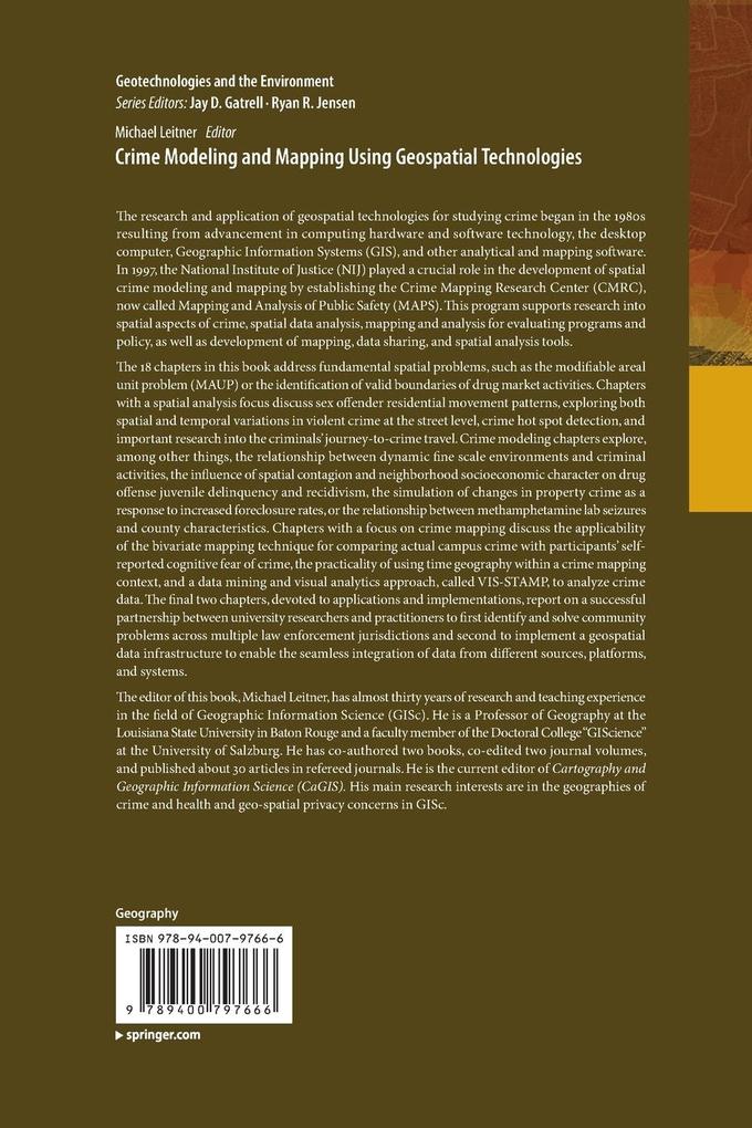 Weitere Ansicht: Crime Modeling and Mapping Using Geospatial Technologies