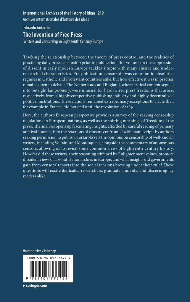 Weitere Ansicht: The Invention of Free Press | Edoardo Tortarolo