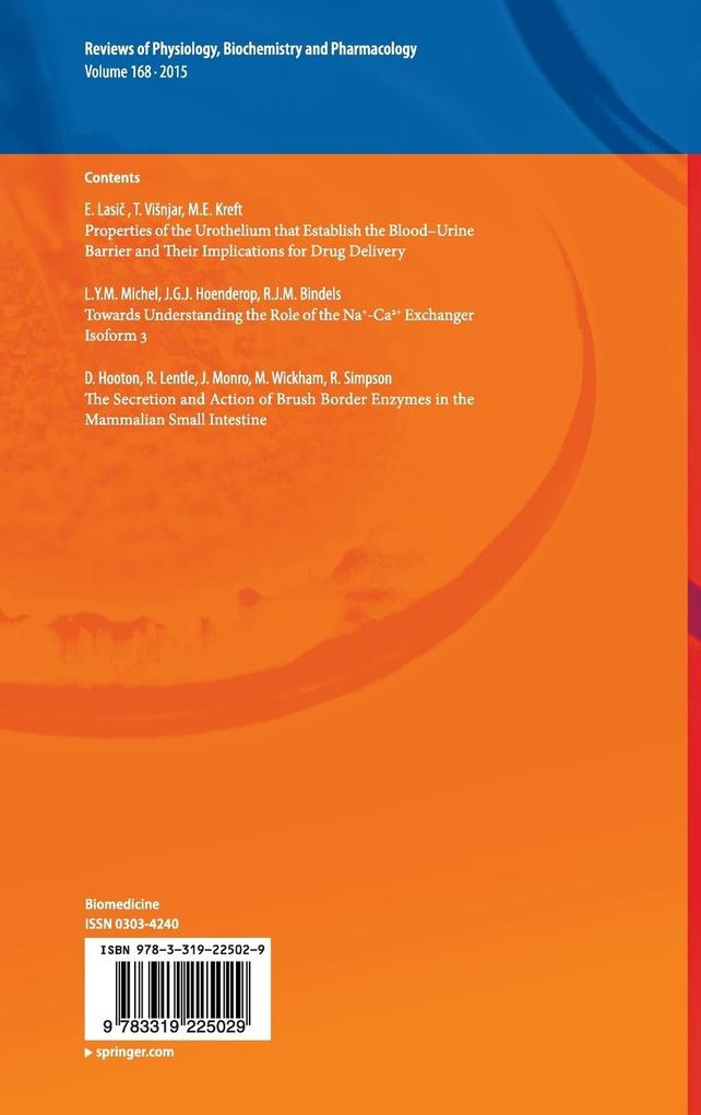Weitere Ansicht: Reviews of Physiology, Biochemistry and Pharmacology