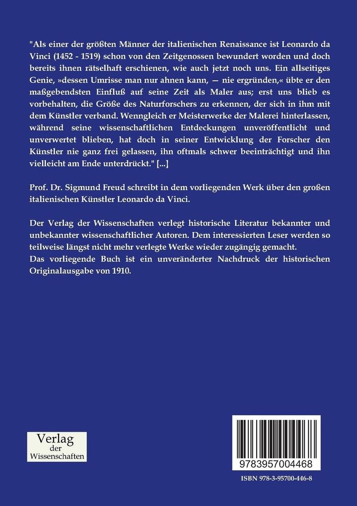 Weitere Ansicht: Eine Kindheitserinnerung des Leonardo da Vinci | Sigmund Freud