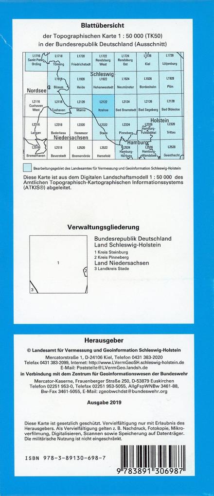 Weitere Ansicht: Itzehoe 1 : 50 000