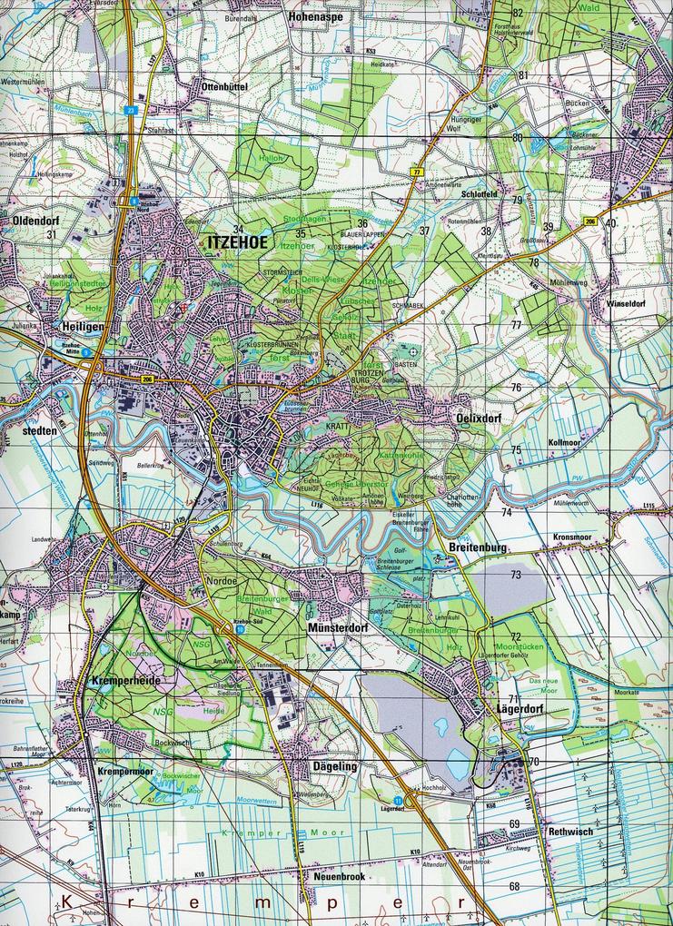 Weitere Ansicht: Itzehoe 1 : 50 000