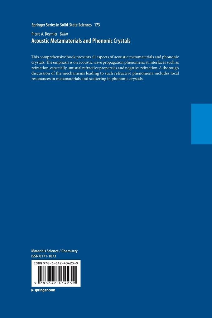 Weitere Ansicht: Acoustic Metamaterials and Phononic Crystals