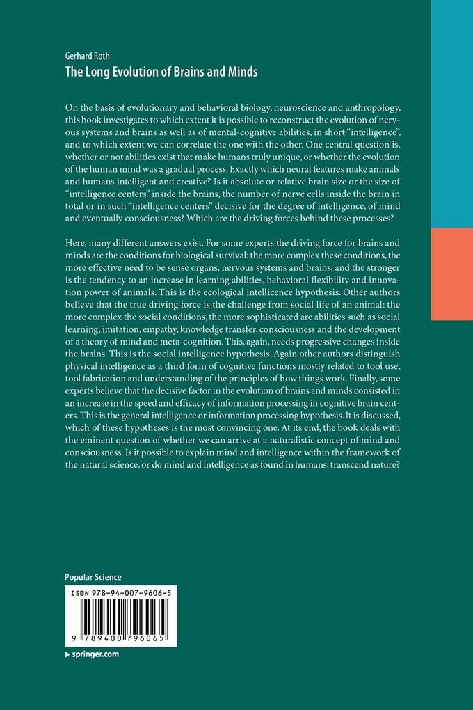 Weitere Ansicht: The Long Evolution of Brains and Minds | Gerhard Roth