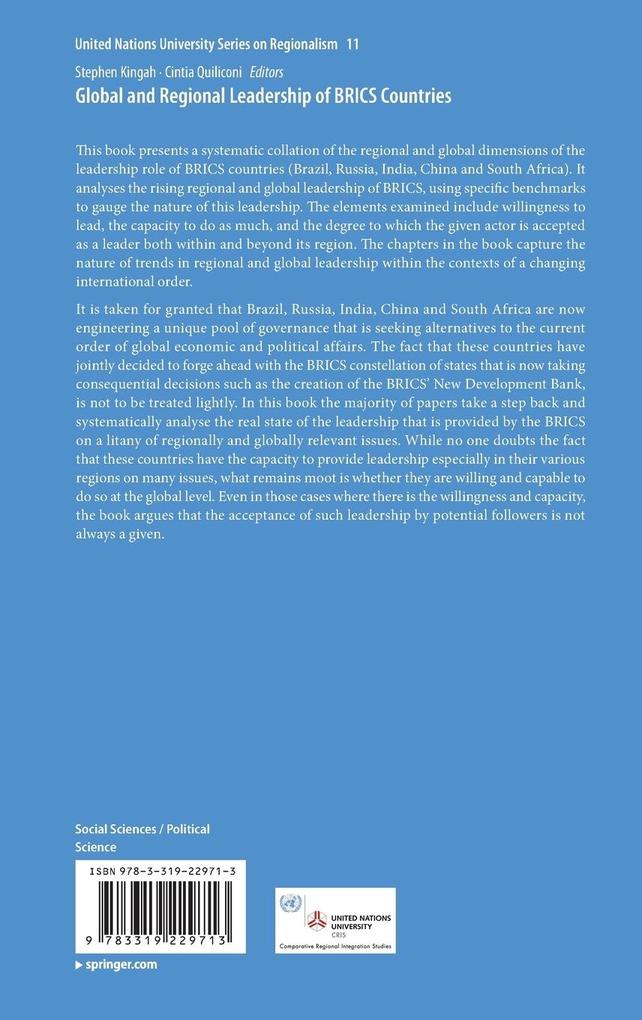 Weitere Ansicht: Global and Regional Leadership of BRICS Countries