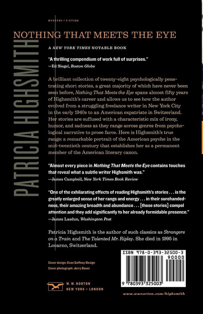 Weitere Ansicht: Nothing That Meets the Eye | Patricia Highsmith