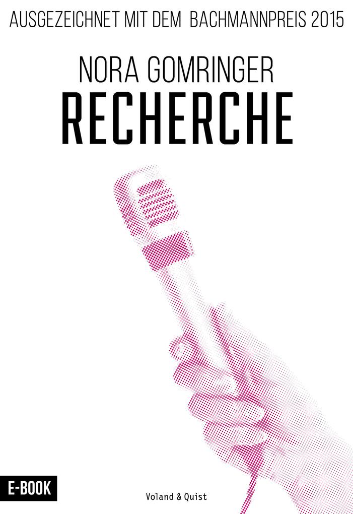Produktbild: Recherche | Nora Gomringer