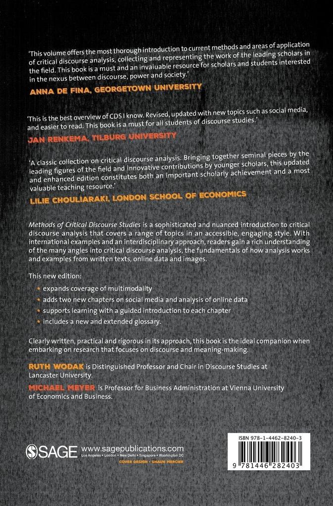 Weitere Ansicht: Methods of Critical Discourse Studies