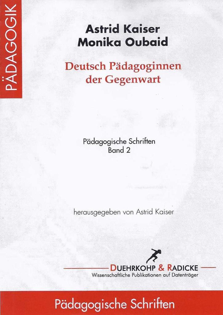 Deutsche Pädagoginnen der Gegenwart als eBook pdf