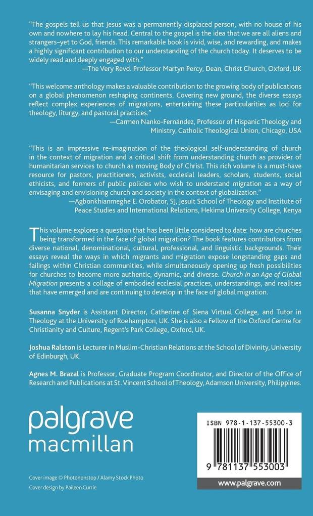 Weitere Ansicht: Church in an Age of Global Migration